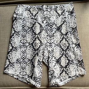 Balance Athletica snake skin bike shorts